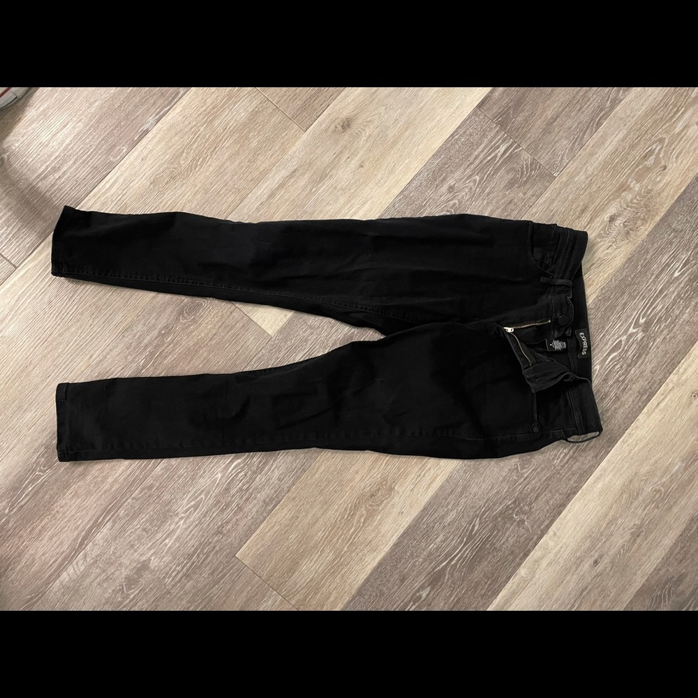 Black Express cotton jeans crop style